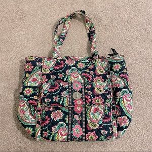 Rare discontinued Vera Bradley turn lock tote